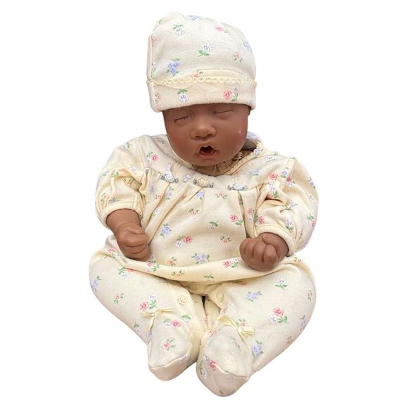 VTG Lee Middleton Signed First Born Doll 610/2000 Romper Series African American
